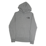 THE NORTH FACE Mens Grey Hoodie S Cotton Pullover Drawstring Pocket Casual