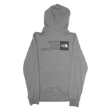 THE NORTH FACE Mens Grey Hoodie S Cotton Pullover Drawstring Pocket Casual