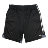 ADIDAS Mens Shorts Black & Grey Sports Casual XL W34 Polyester Blend Athletic