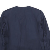 CHARTER CLUB Womens Navy Wool Classic Button Jacket UK 14 Plain Elegant Formal
