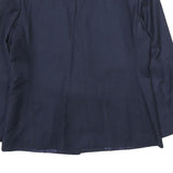 CHARTER CLUB Womens Navy Wool Classic Button Jacket UK 14 Plain Elegant Formal