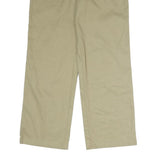 DICKIES Mens Cotton Beige Regular Fit Straight Leg Trousers W36 L30 Workwear