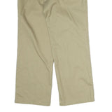 DICKIES Mens Cotton Beige Regular Fit Straight Leg Trousers W36 L30 Workwear