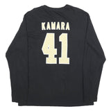 FANATICS Mens Black & Cream Kamara 41 Long Sleeve Crew Neck Cotton Blend L