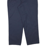 DICKIES Mens Cotton Blend Navy Relaxed Straight Trousers W28 L28 Workwear Casual
