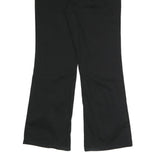 DICKIES Womens Black Regular Fit Straight Leg Trousers W34 L31 Cotton Blend Zip