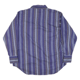 CUMBERLAND OUTFITTERS Mens Blue & Black Patterned Shirt XL Cotton Blend Long