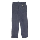 CARHARTT Mens Cotton Navy Blue Regular Straight Leg Trousers W32 L36 Workwear