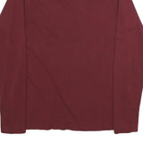 LYLE & SCOTT Mens Maroon Long Sleeve Crew Neck Cotton Blend T-Shirt M