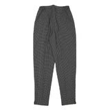 MADE FASHION Womens Polyester Blend Black Check Relaxed Straight Trousers W25