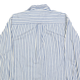 NAUTICA Mens Blue & White Striped Shirt S Classic Fit Casual Cotton Blend