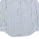 NAUTICA Mens Blue & White Striped Shirt S Classic Fit Casual Cotton Blend