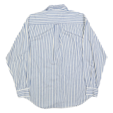 NAUTICA Mens Blue & White Striped Shirt S Classic Fit Casual Cotton Blend