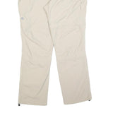 ICEPEAK Mens Polyester Blend Beige Regular Zip Trousers W40 L34 Outdoor Casual