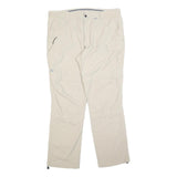ICEPEAK Mens Polyester Blend Beige Regular Zip Trousers W40 L34 Outdoor Casual