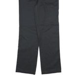 DICKIES Mens Cotton Blend Black Regular Straight Trousers W30 L33 Workwear Zip