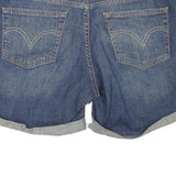 LEVI'S Womens Denim Blue Casual Shorts M W32 Rolled Hem Classic Fit