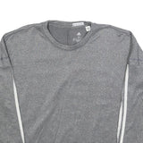 ADIDAS Womens Grey Sweatshirt M Crew Neck Polyester Blend Sportswear Casual