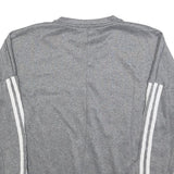 ADIDAS Womens Grey Sweatshirt M Crew Neck Polyester Blend Sportswear Casual