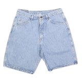 WRANGLER Mens Denim Shorts Light Blue Casual M W33 Classic Fit Cotton Blend