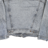 LEVI'S Womens Blue Denim Button Jacket L Cotton Blend Classic Fit Casual