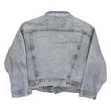 LEVI'S Womens Blue Denim Button Jacket L Cotton Blend Classic Fit Casual