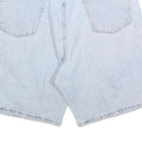 WRANGLER Mens Shorts Blue Casual Denim L W36 Cotton Blend Relaxed Fit