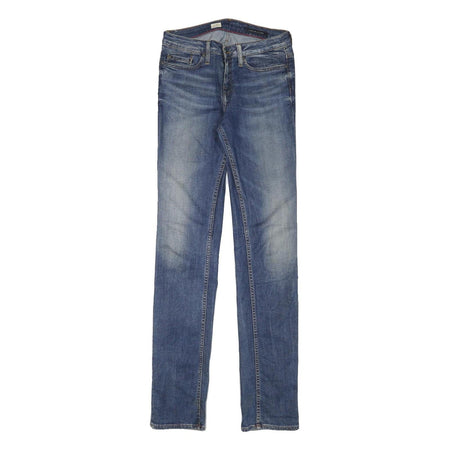 TOMMY HILFIGER Womens Blue Slim Skinny Denim Light W27 L34 Stretch Jeans