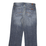 7 FOR ALL MANKIND Womens Regular Fit Blue Denim Flared Cotton Blend W29 L28