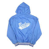HOLLOWAY Mens Blue Bexley Softball Zip Hooded Jacket L Polyester Woven Casual