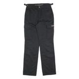 TEDDYS Womens Cotton Blend Black Regular Fit Casual Trousers W28 L32 Utility