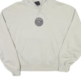 NIKE Womens White Paris Round Logo Pullover Hoodie XS Casual Sweatshirt