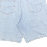 MCPANTHON Mens Shorts Blue Denim L W34 Casual Cotton Summer