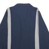 DICKIES Womens Navy & Grey Workwear Shirt M Button Work Style Retro
