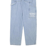 KARL KANI Womens Jeans Blue Relaxed Straight Denim Light W28 L30 Casual Urban