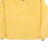 ST JOHNS BAY Mens Yellow Plush Fleece Jumper Long Sleeve Half Zip XL Soft Warm