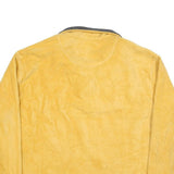 ST JOHNS BAY Mens Yellow Plush Fleece Jumper Long Sleeve Half Zip XL Soft Warm