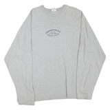 CHAMPION Mens Grey Athletic T-Shirt XL Long Sleeve Crew Neck Cotton Blend