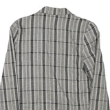MISS SMITH Womens Grey Check Blazer Jacket L Polyester Blend Button Closure