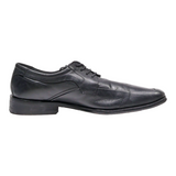 BORELLI Oxford Shoes Black Leather Mens UK 9.5