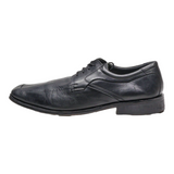 BORELLI Oxford Shoes Black Leather Mens UK 9.5