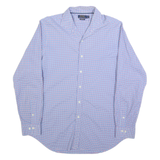 POLO RALPH LAUREN Mens Blue Red Check Shirt XL Classic Cotton Long Sleeve Button