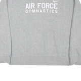 NIKE Mens Grey Air Force Gymnastics Crew Neck M Sweatshirt Cotton Blend Pullover