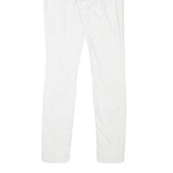 ALL SAINTS Womens White Regular Skinny Denim Jeans W27 L29 Distressed Zip