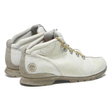 TIMBERLAND Womens White Leather Ankle Boots UK 7 Comfortable Casual Wear
