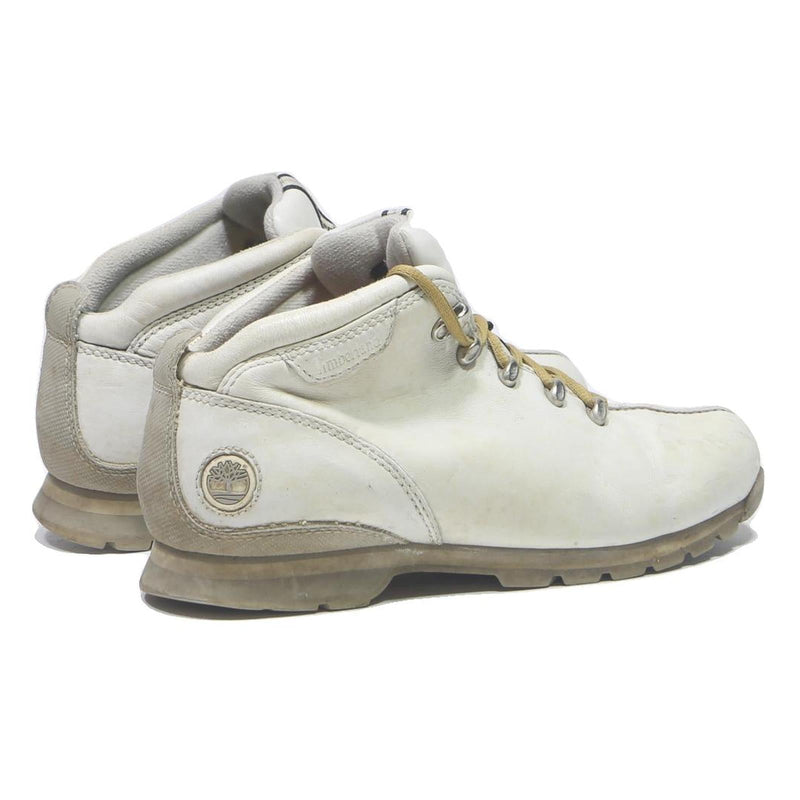 TIMBERLAND Womens White Leather Ankle Boots UK 7 Comfortable Casual Wear