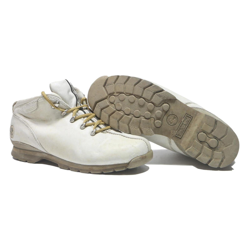 TIMBERLAND Womens White Leather Ankle Boots UK 7 Comfortable Casual Wear