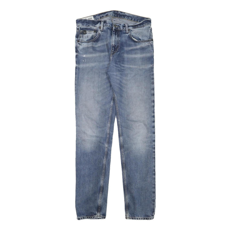 BEN SHERMAN Womens Regular Blue Denim Light W32 L32 Zip Closure Jeans