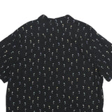 LEVI'S Mens Black Shirt 2XL Cotton Blend Short Sleeve Casual Printed