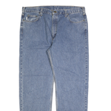 CARHARTT Mens Jeans Blue Relaxed Straight Denim Medium W42 L34 Workwear Zip